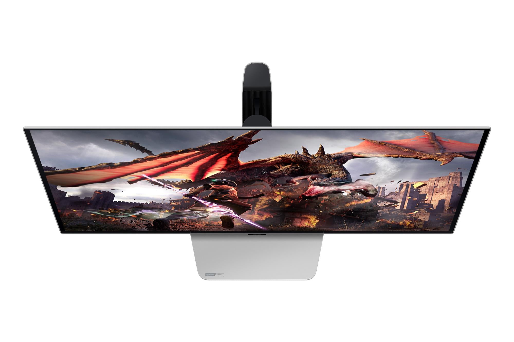 Monitor SAMSUNG 32" Gaming/Smart/4K Panel OLED 3840x2160 16:9 0.03 ms Speakers Swivel Pivot Height adjustable Tilt Colour Silver LS32DG802SUXDU