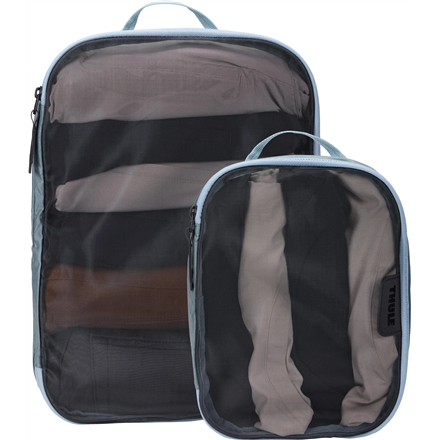 Thule | Packing Cube Set, 1x Medium, 1x Small | Packing Cube | Pond Gray