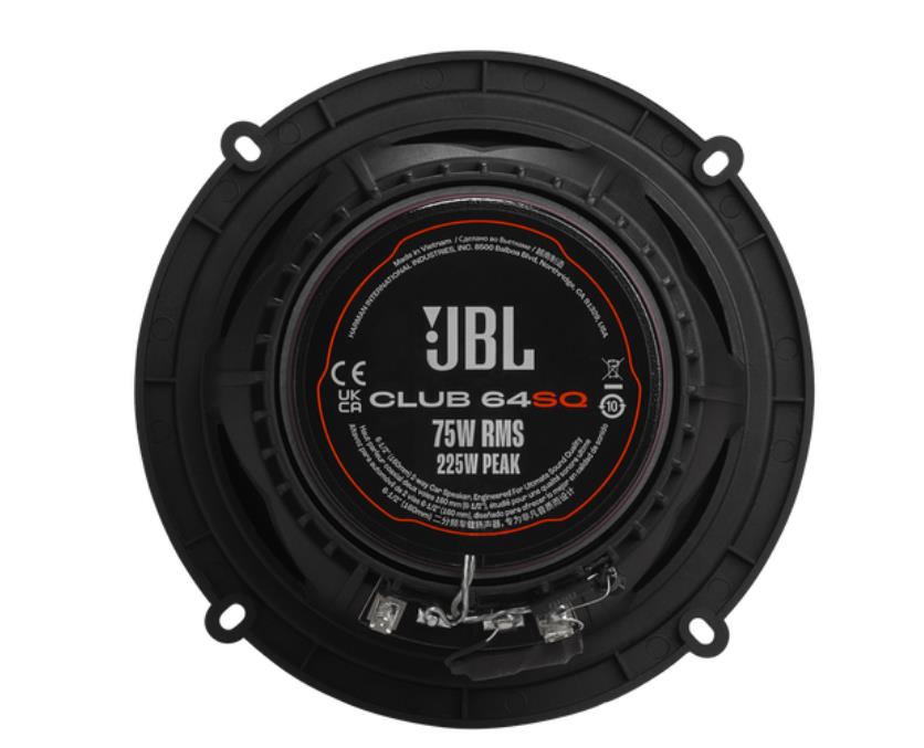 CAR SPEAKERS 6.5" CLUB 64SQ/COAXIAL FLAT JBLSPKCB64SQ JBL