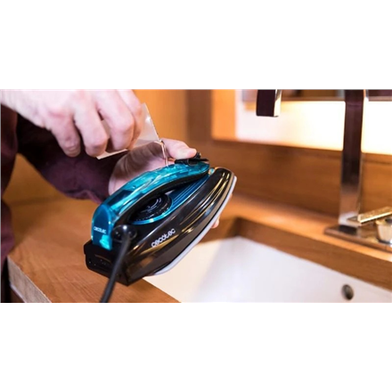 Cecotec | GoForce 8000 Folding Titanium | Travel Iron | 1200 W | Steam Iron | Continuous steam 15 g/min | Water tank cap