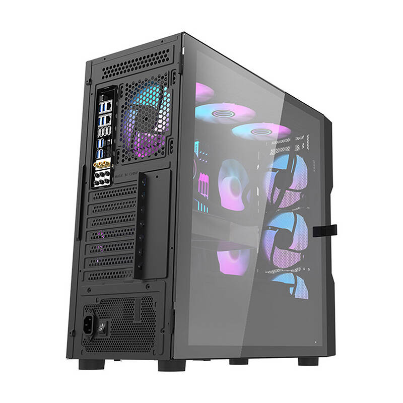 Darkflash DK431 Mesh computer case (black) + 4 ARGB fans - Image 5