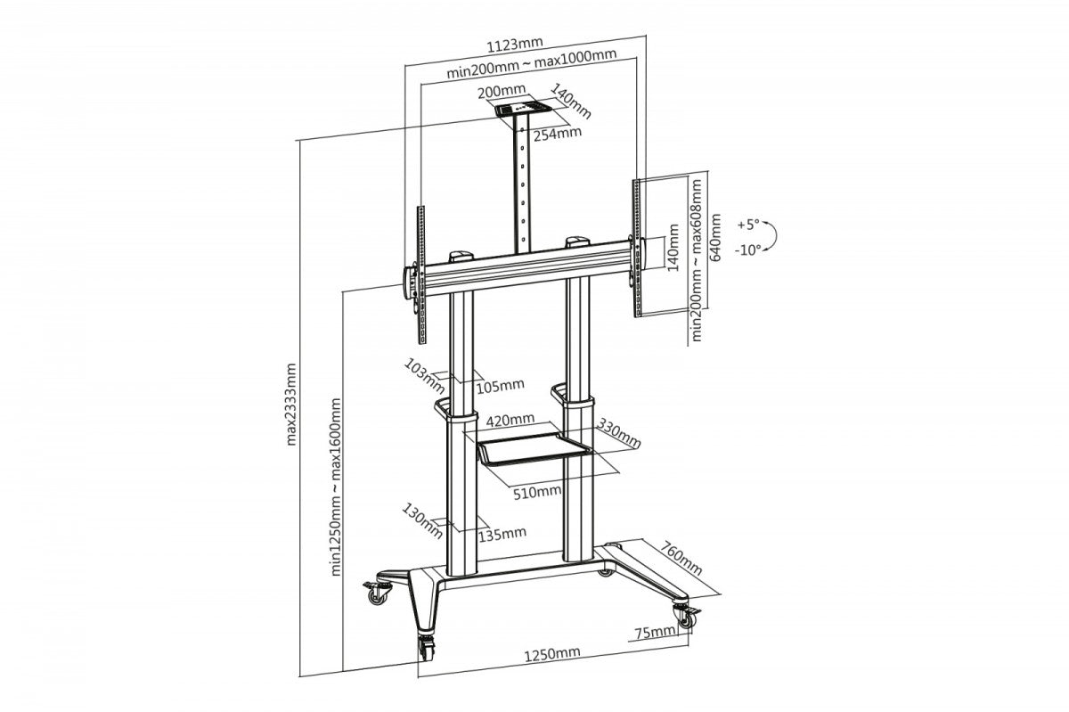 TV presentation cart DA-90452