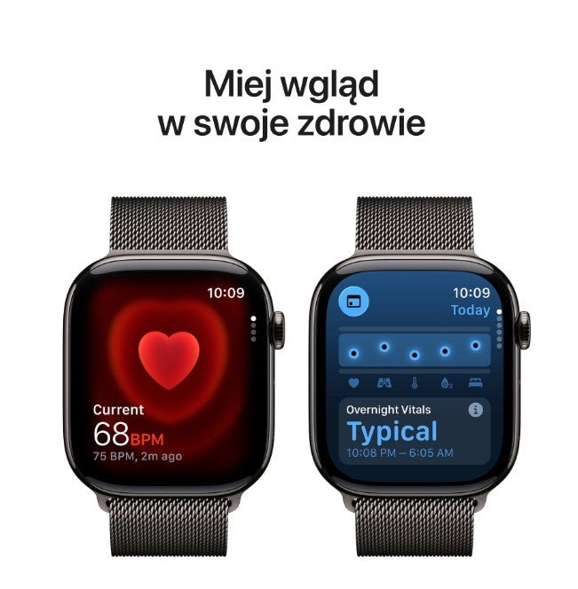 Watch Series 11 GPS + Cellular 46mm Slate Titanium Case with Slate Milanese Loop M/L