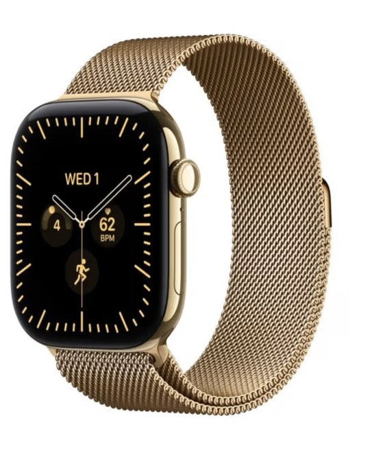 Watch Series 12 GPS + Cellular 42mm Radiant Gold Titanium Case with Radiant Gold Milanese Loop