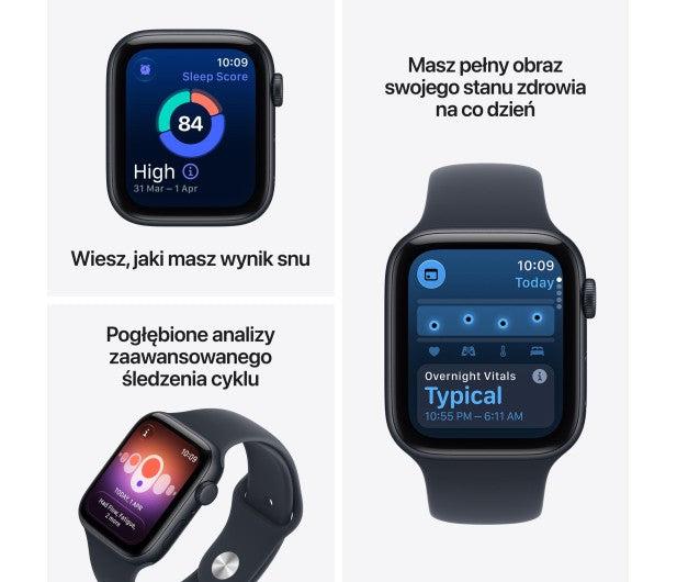 Smartwatch Watch SE 3 GPS + Cellular, 44mm Midnight Aluminium Case, Navy Sport Band - S/M