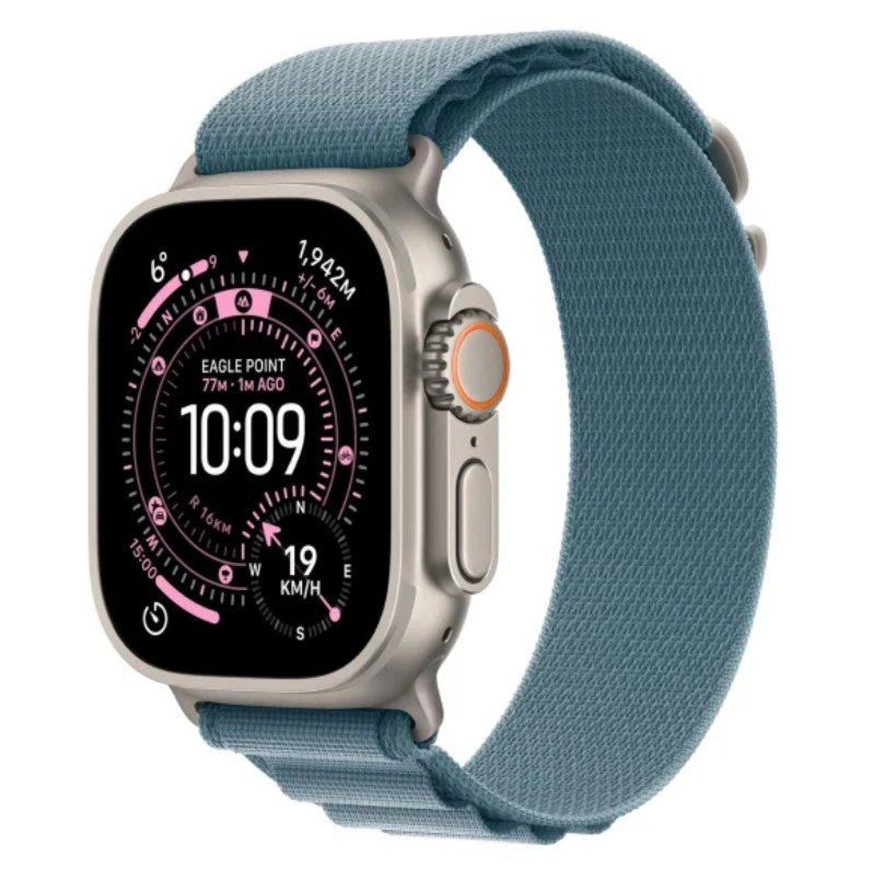 Watch Ultra 3 GPS + Cellular 49mm Natural Titanium Case with Light Blue Alpine Loop - Small