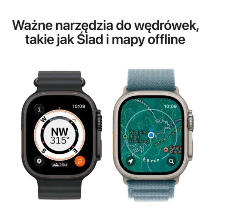 Watch Ultra 3 GPS + Cellular 49mm Natural Titanium Case with Blue/Bright Blue Trail Loop - M/L
