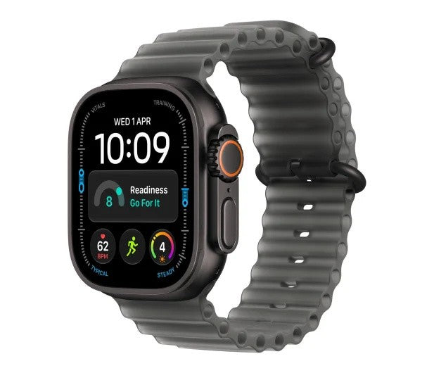 Smartwatch Watch Ultra 4 GPS + Cellular 49mm Black Titanium Case with Translucent Black Ocean Band