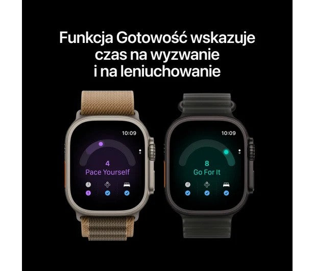 Smartwatch Watch Ultra 4 GPS + Cellular 49mm Black Titanium Case with Burgundy Trail Loop - S/M