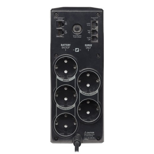 Back-UPS Pro, 900VA/540W, Tower, 230V, 5x CEE 7/7 Schuko outlets, AVR, LCD