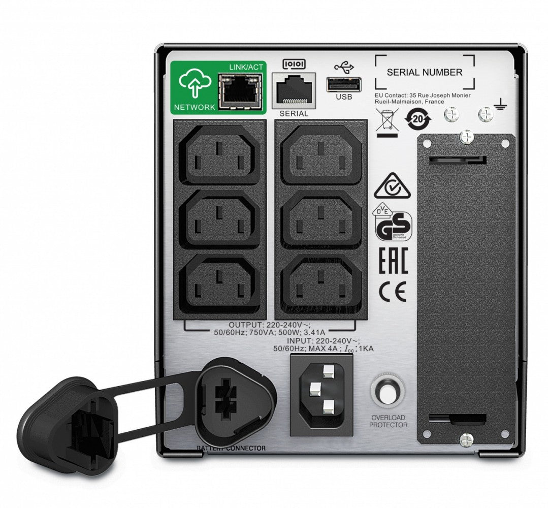 SMT750IC Smart-UPS 750VA 500W Tower SmartConnect