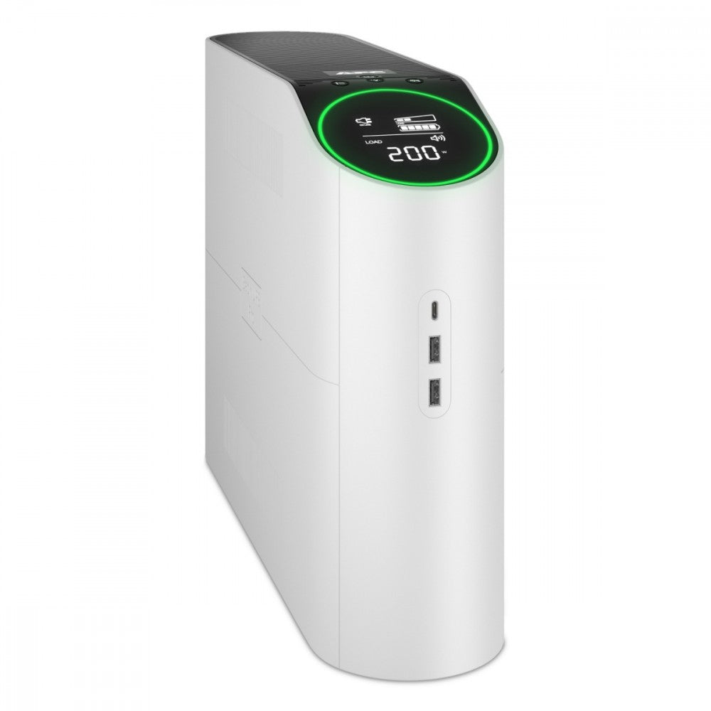 UPS BGM2200-GR APC Back-UPS Pro 2200VA for Gaming, 230V, Pure Sinewa LCD, White, Schuko