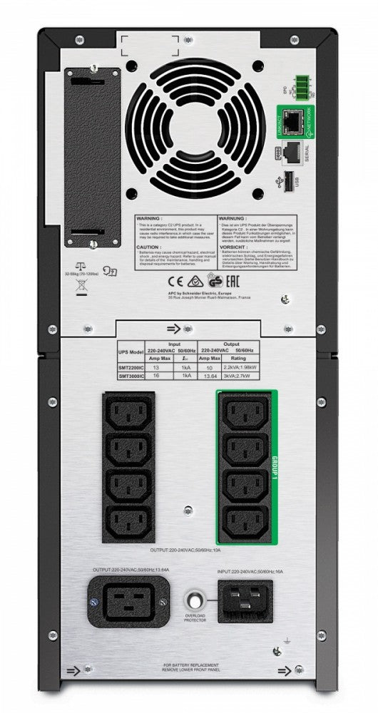SMT3000IC SmartUPS 3kVA 2.7kW Tower SmartConnect