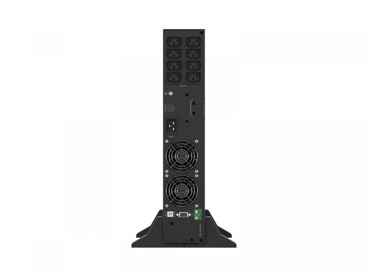 UPS On-Line Rack 2000VA - 8×IEC C13, USB-B, LCD, Metal Dust-Free Enclosure