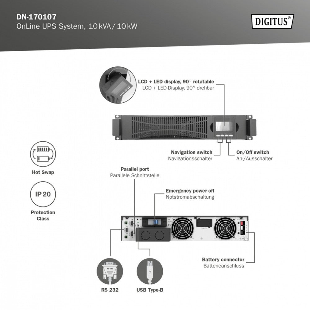 UPS Online Rack DN-170107