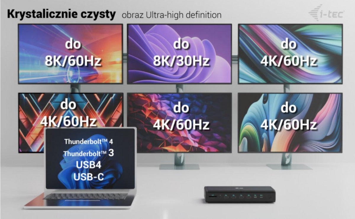 Universal Docking Station 6x 4K/60Hz Display PD 140W