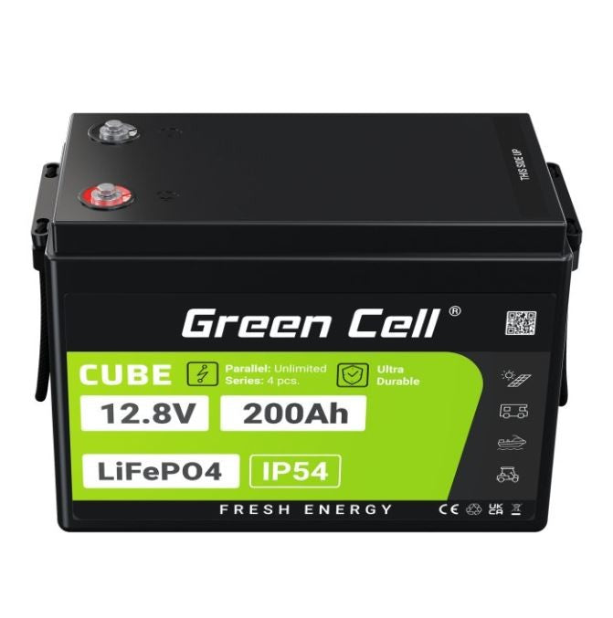LiFePO4 battery 200Ah 12V/12.8V 2560Wh