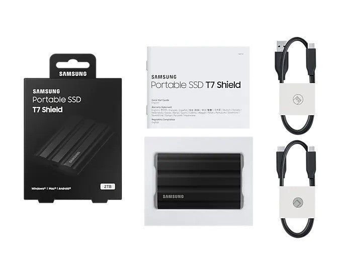 Drive SSD T7 Shield 2TB USB 3.2, black