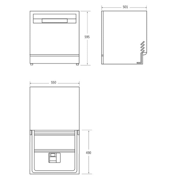 Compact dishwasher CP 8F9FFW