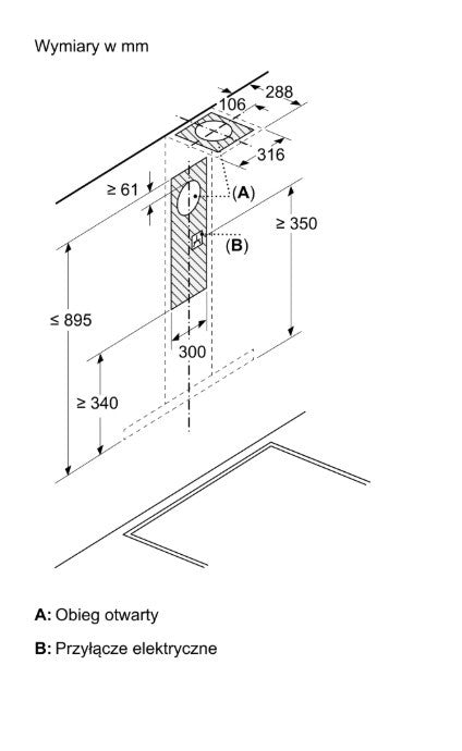 DWB93BC30 Hood Metal look 90 cm