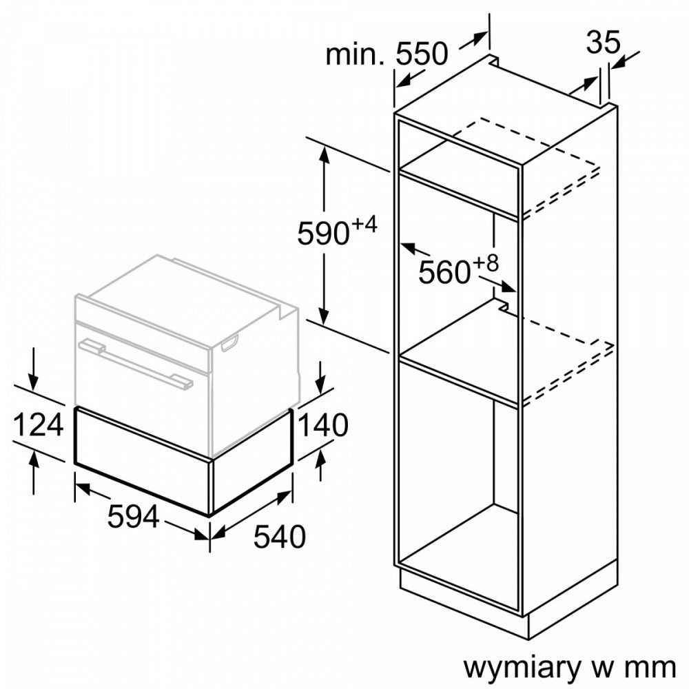 Warming drawer BIC510NB0