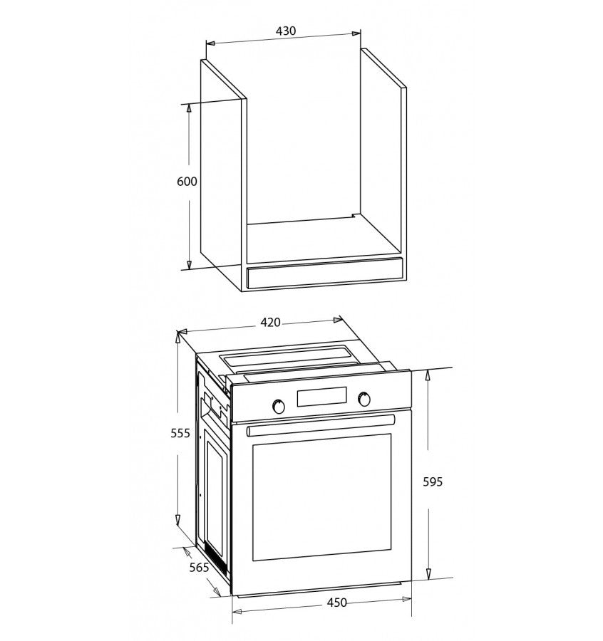 Oven MPM-45-BO-22 45cm