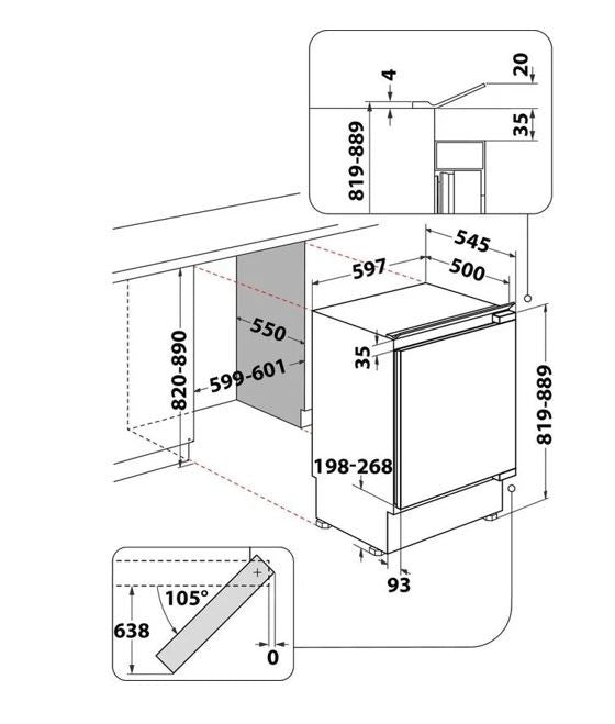 Fridge-freezer WBUF011