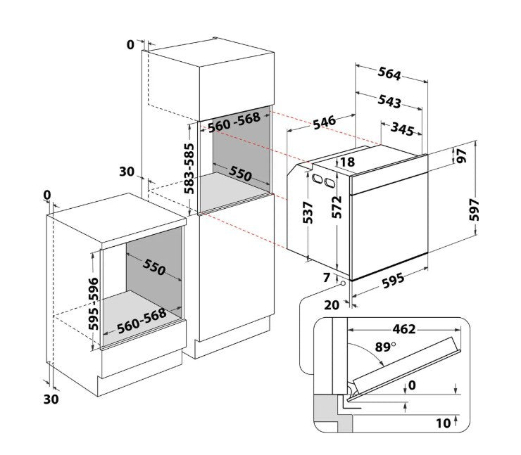 WOI4S8CM1SXA Oven