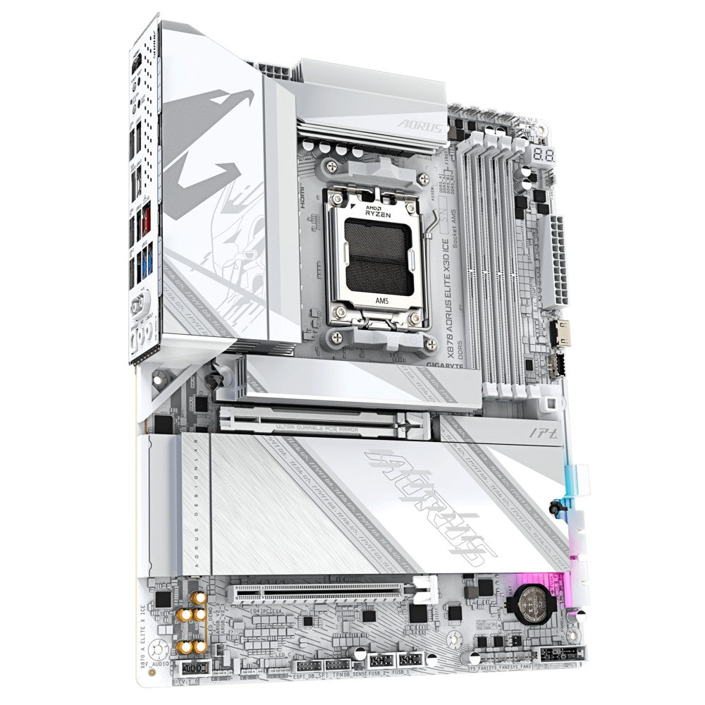Motherboard X870 AORUS ELITE X3D ICE AM5 4DDR5 HDMI ATX