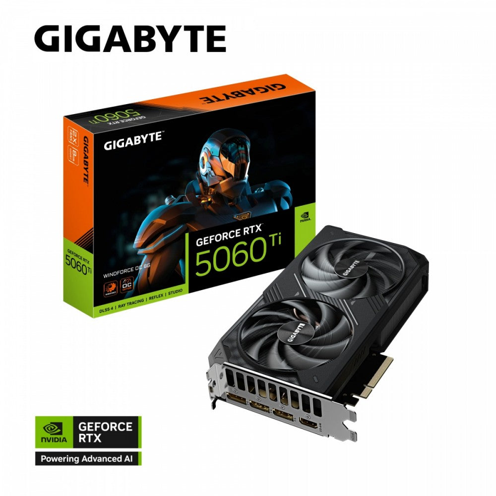 Graphics card GeForce RTX 5060 Ti WINDFORCE OC 8G 128BIT GDDR7 HDMI/3DP