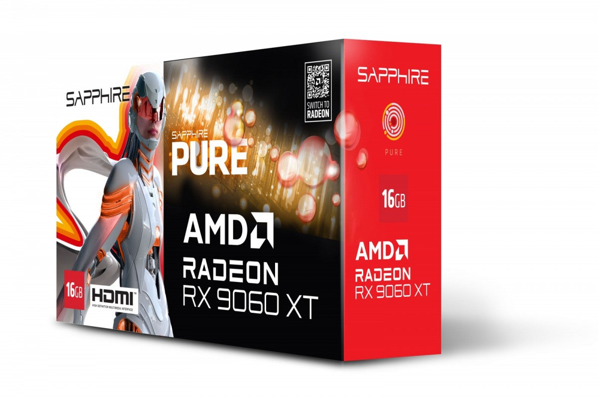Graphics card Radeon RX 9060 XT PURE 16GB GDDR6 128bit DP/2HDMI