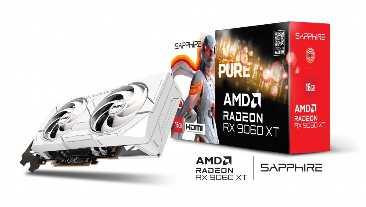 Graphics card Radeon RX 9060 XT PURE 16GB GDDR6 128bit DP/2HDMI