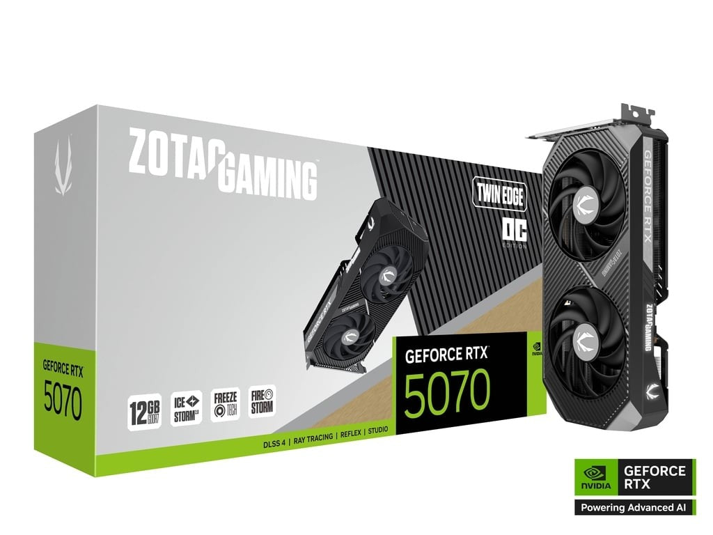 Graphics card GeForce RTX 5070 TWIN EDGE OC 12GB GDDR7 192bit 3DP/HDMI