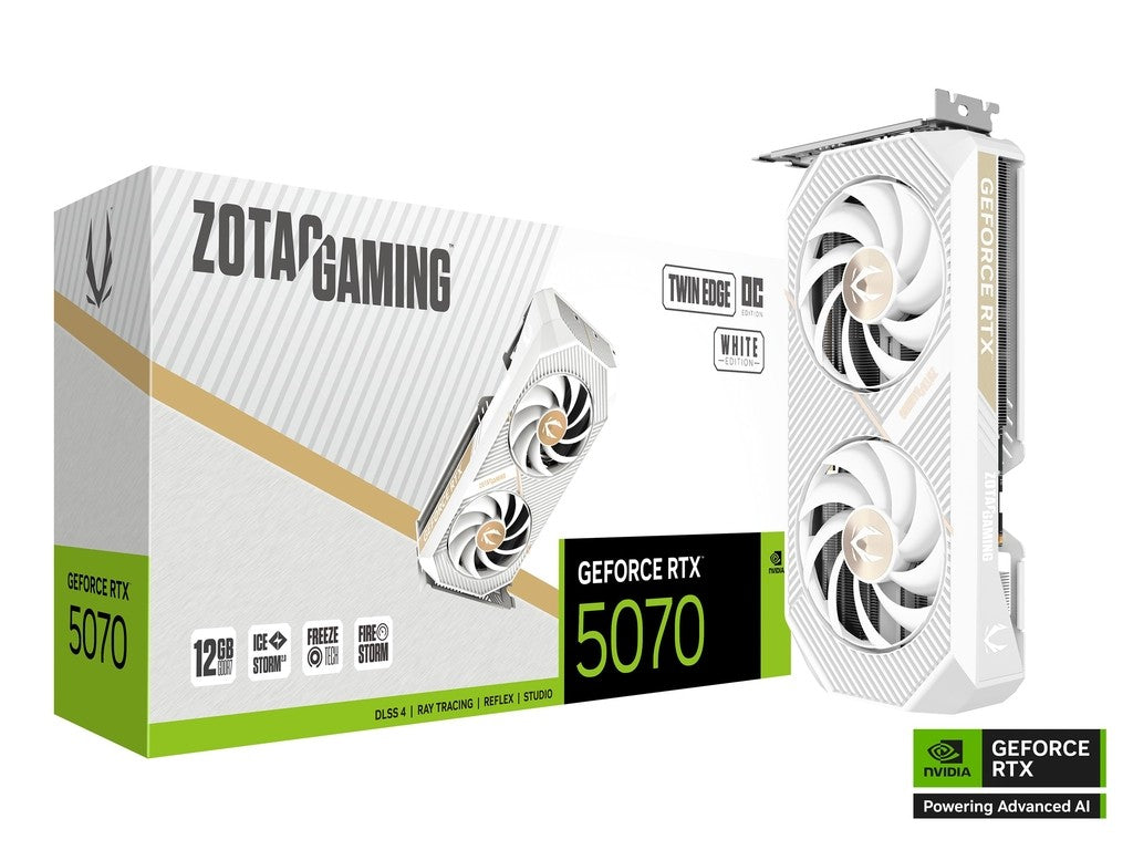 Graphics card GeForce RTX 5070 TWIN EDGE OC WHITE 12GB GDDR7 192bit