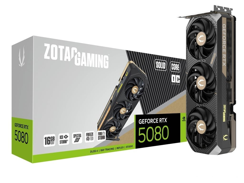 Graphics card GeForce RTX 5080 SOLID CORE OC 16GB GDDR7 256bit 3DP/HDMI