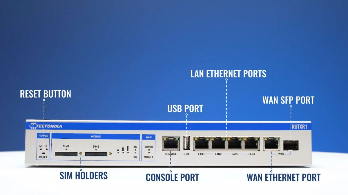 Router LTE RUTX09 (Cat 6), 4xGbE, GNSS