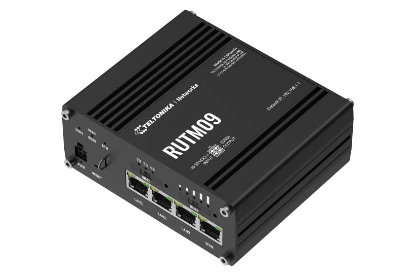 RUTM09 router LTE(Cat 6), 4xGbE,GNSS