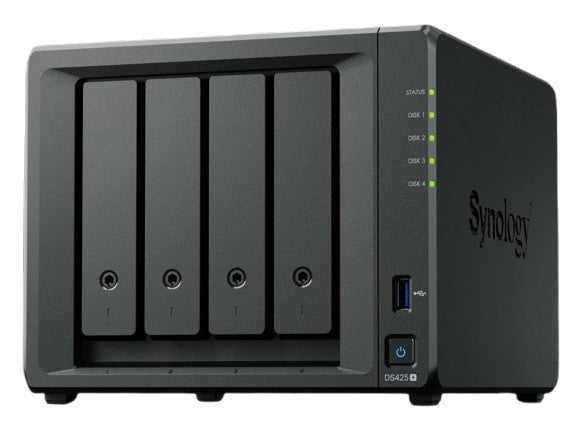 Serwer NAS DS425+ 4x0HDD J4125 2GB DDR4 1x1GbE 1x2,5GbE 3Y