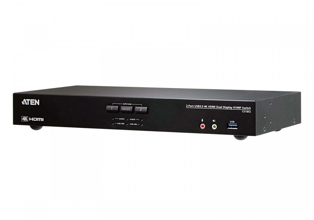 KVMP Switch 2-Port USB3.0 4K HDMI Dual Display