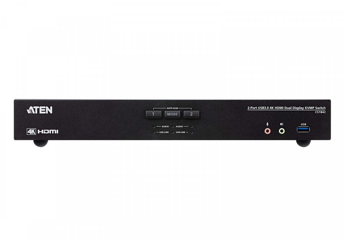 KVMP Switch 2-Port USB3.0 4K HDMI Dual Display