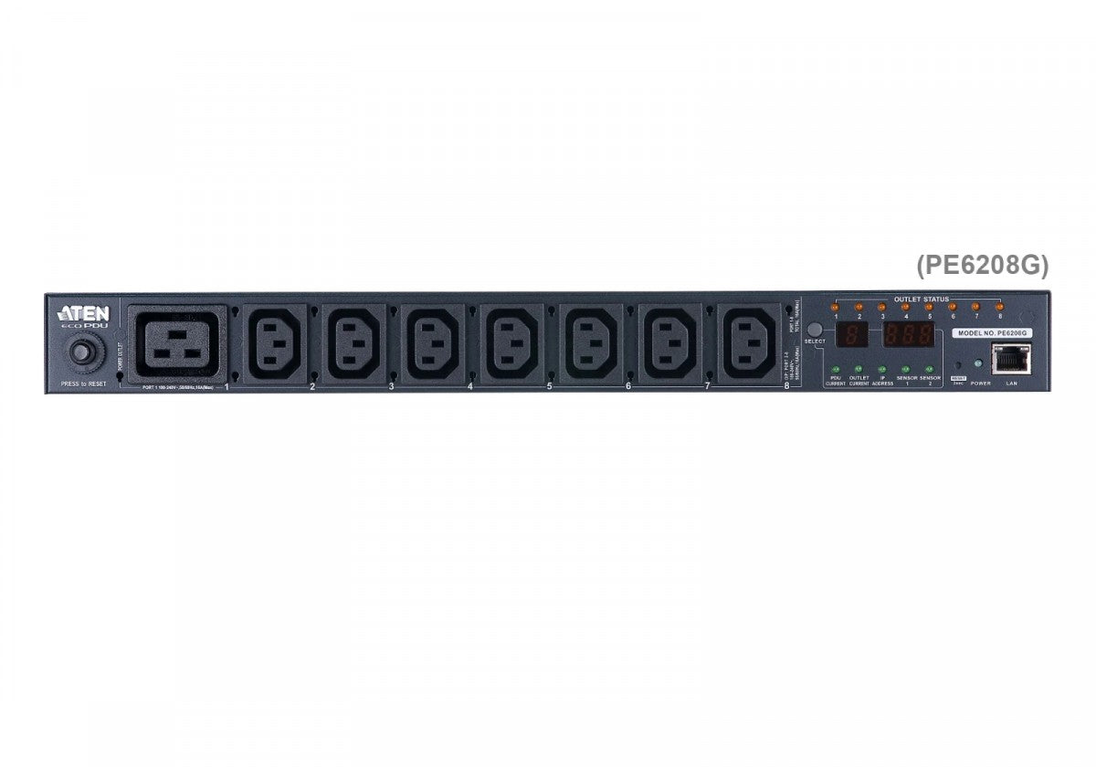 eco PDU 16A 8-Outlet 1U Metered and Switched