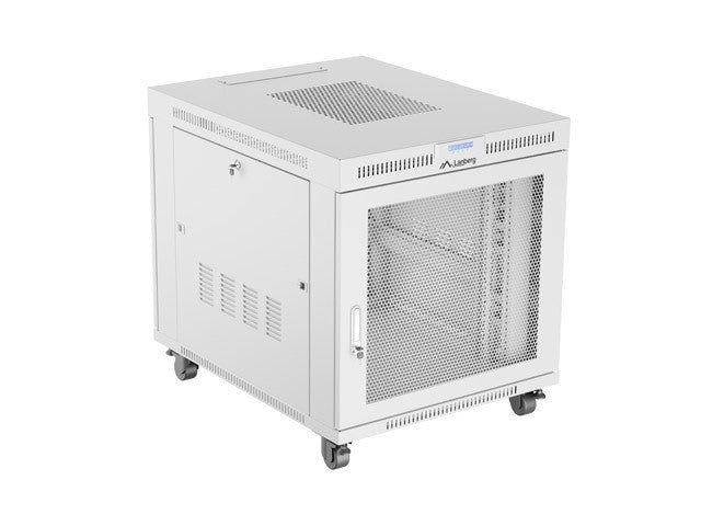 Free-standing installation rack cabinet 19 inches 15U 800x1000 perforated doors LCD gray (Flat pack)
