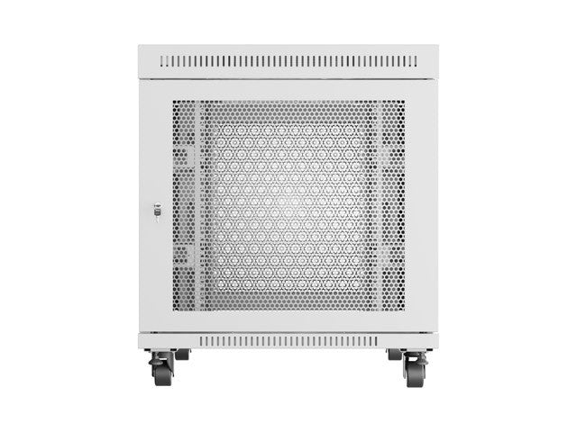 Free-standing installation rack cabinet 19 inches 15U 800x1000 perforated doors LCD gray (Flat pack)