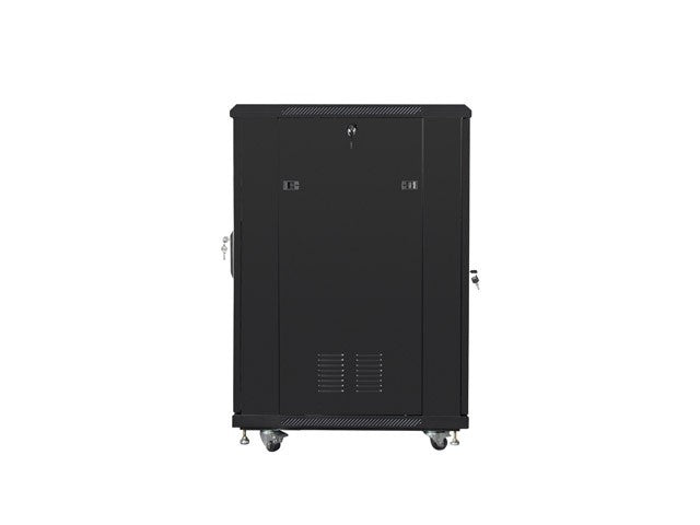 Standing cabinet 19 inches 22U 600x800 perforated door, black
