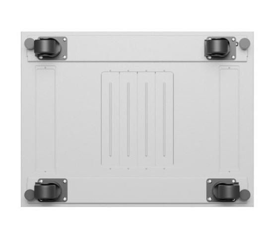 Szafa stojąca rack 19 22U 600x800 szara drzwi szklane LCD flack pack