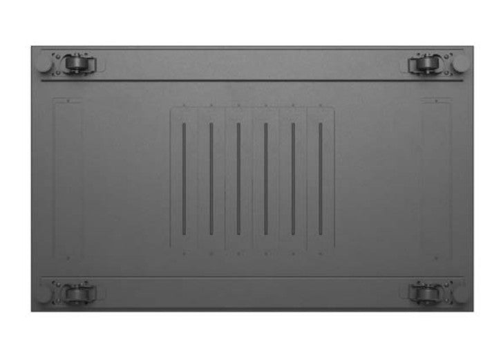 19" 22U 600x1000 black floor-standing rack cabinet with glass doors (flat pack)