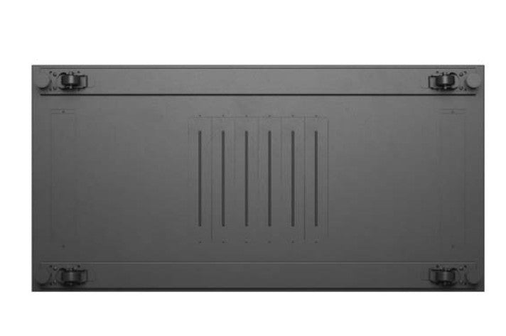 19" 22U 600x1200 black floor-standing rack cabinet with perforated doors (flat pack)