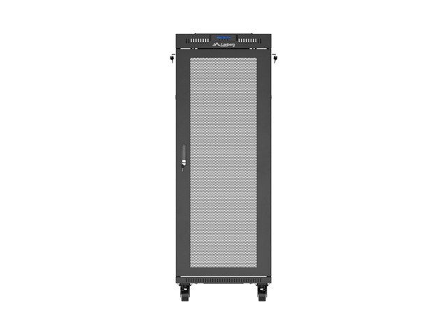 Standing rack cabinet 19 inch 32U 600x800 perforated door LCD black (Flat pack)