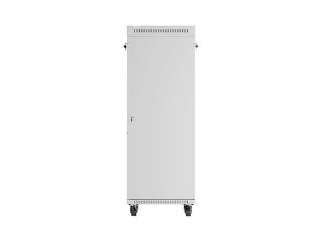 19" 32U Standing Rack Cabinet 600×600 Gray with Perforated Doors and LCD (Flat Pack)