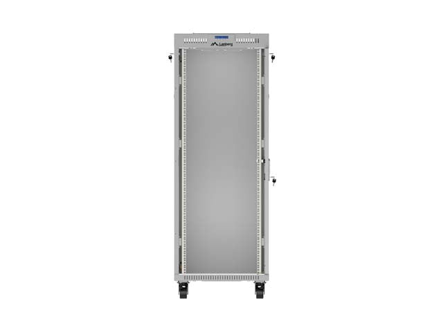19" 32U Standing Rack Cabinet 600×800 Gray with Glass Door and LCD (Flat Pack)